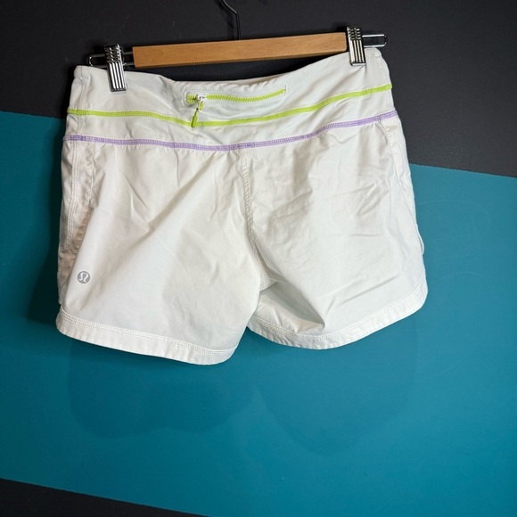 Lululemon Athletica White Athletic Shorts Lightweight Performance - Picture 3 of 11